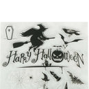 Happy Halloween witch Transparent Silicone Clear Stamps for Scrapbooking Album3C