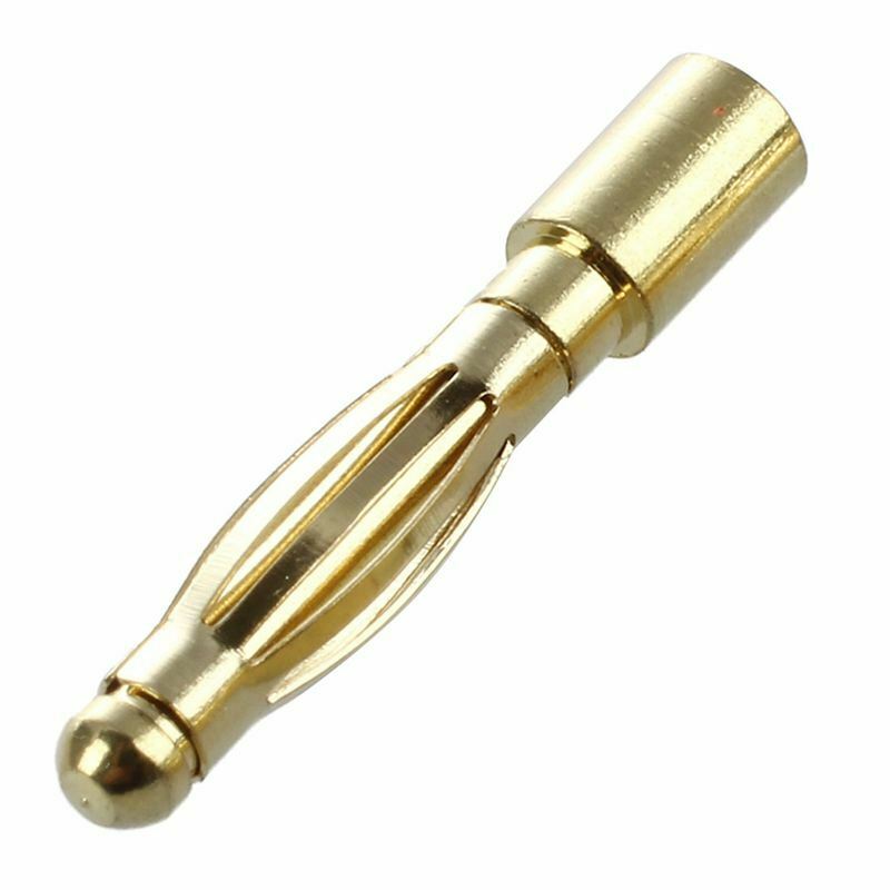 2mm Inner Dia Male Banana Plug Bullet Connector Replacement 20 Pcs L9G4