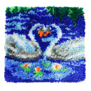 Latch Hook Kit Rugs Carpets Needlework Crafts DIY Carpet Sofa Bed Pillow 40x40cm