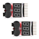 1S-8S Buzzer RC Lipo Battery Low Voltage Tester LED Alarm Indicator Checker F8X4