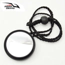 Scuba Diving Diver Rearview Mirror with Lanyard Safety Gear Equipment Black