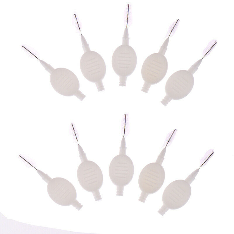 10Pcs Interdental Brush Broom Head Dental Floss Teeth Cleaning Hygiene Oral C BX