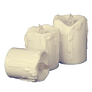 3PCS/SET Electric LED Candle Flickering Flameless Pillar Candles DIY Decor