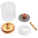 5Pcs Tig Welding Torch Cup Champagne Stubby Cup Gas Collet Nozzle Kit for W