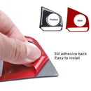 3Pcs Car Carbon Fiber Steering Wheel Button Switch Panel Cover Trim Decorat