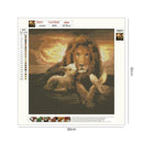 5D DIY Full Drill Diamond Painting Lion Cross Stitch Embroidery Mosaic Kit