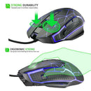 G816 Gaming Mouse Usb Wired Optical Game Mouse 3200 Dpi Adjustable 9 Button