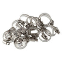 16-25mm Adjustable Stainless Steel Pipe Drive Hose Clamp Hoop 20 Pcs T2W8