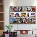 Home Bedroom Canvas Picture Mosaic Full Round Cities Diamond Painting Kits
