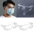 2 lot Ligthweight Safety Goggles Shockproof Labor Protection Eyewear Glasses