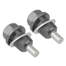 2 Pieces M14X1.5 Anodized  Oil Pan/Transmission Drain Plug Titanium