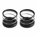 2PCS Spring Cup Holder Drink Beverage Multi-function Car Truck Universal Black