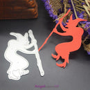 Witch Halloween Metal Cutting Dies Stencil Decor Embossing DIY Craft Frame