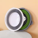Foldable Bucket Car Wash Outdoor Fishing Round Bathroom Kitchen Bucket Gray