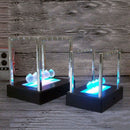 Glowing Newton Billiards Decorative Desk Decoration Newton Pendulum D4B5