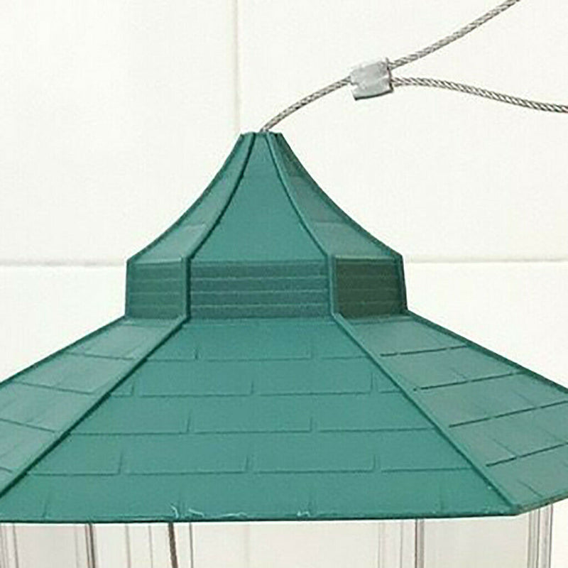 2020 Bird Feeder Hanging for Garden Yard Decoration Hexagon Shaped With Roof