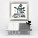 Xmas Snowman Embroidery 5D Diamond Painting DIY Cross Stitch Art Home Decor