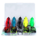5pcs Artificial Simulation Frog Minnow Fish Lures Bionic Bait Crankbaits