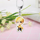 4pcs Cartoon Anime Keychain Pendant Keyring Halloween Christmas Child Gift