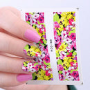 48 Patter Flower Water Decals Nail Art Transfer Stickers Rose Sakura ButterflyM&