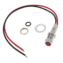 10mm 12VDC Car Truck Red LED Indicator Dash Light Lamp with 200mm Wire