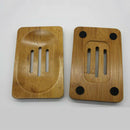 Natural Bamboo Wood Bathroom Shower Soap Tray Dish Storage Holders Plate T AHO