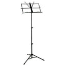 Folding Sheet Music iron Holder Stand with Bag (Color: Black)