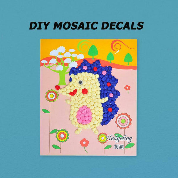 DIY Handmade Paper Rubbing Painting Animals Paper Stickers Children Toys  #gib