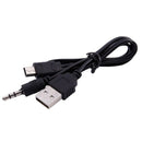 USB 2.0 Male 3.5mm to Mini 5 Pin Male USB Data Sync Cable for Phone O4E2