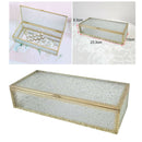 Desk Jewelry Organizer Holder Cosmetics Makeups Keepsake Display Box Gift
