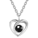 100 Languages I Love You Projection Pendant Necklace Romantic Love Wedding  Q4M2