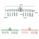 Portable Multifunction Bathrooms Hanger Rack Clothespin Hanging Drying Rack