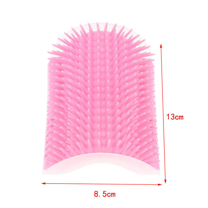 2pcs Cat Hair Grooming Slicker Corner Brush Comb Self Massage Catnip Included