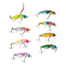 8pc/set Cicada Insect Fishing Lures Baits Crankbait Treble Hooks Tackle 3.4g