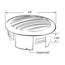 Round Louvered Vent 3 inch 76mm - Marine Boat Air Vent, 316 Stainless Steel