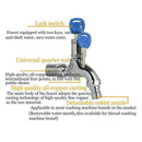 Zinc Alloy Faucet Wall Mounted Key Control Water Tap Machine Durable Garden O1W1