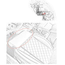 Automobile Seat Leather Leg Pad Support Extension Mat Soft Foot Support Leg