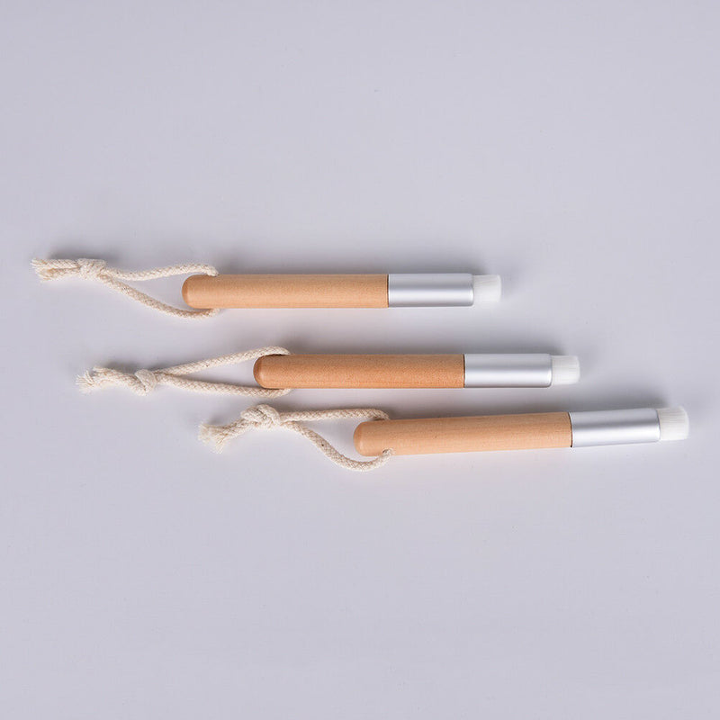 Wooden Handle Remover Nose Pore BlackHead Clear Brush Cleaning Facial Brushe  Gw