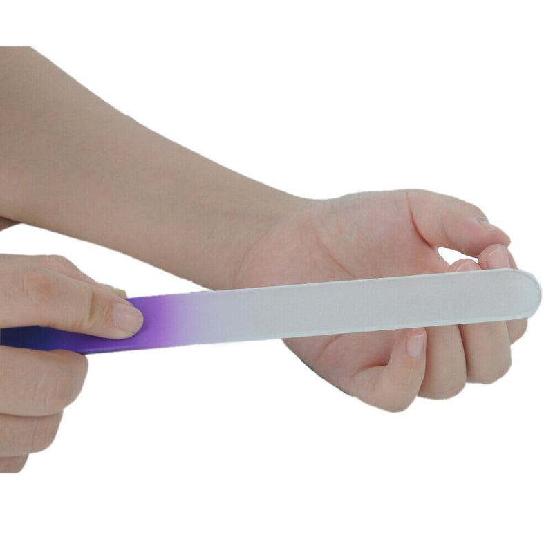 Durable Beauty Crystal Glass Buffing Manicure Nail Files Manicure Set