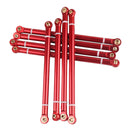 8x 1:10 RC Car Alloy Steer Linkage Servo Link Rods for Axial SCX10 Accessory