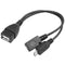 5X(Micro USB Host OTG Cable with Micro USB Power for Nexus 4 5 7 10 Galaxy I9L3)