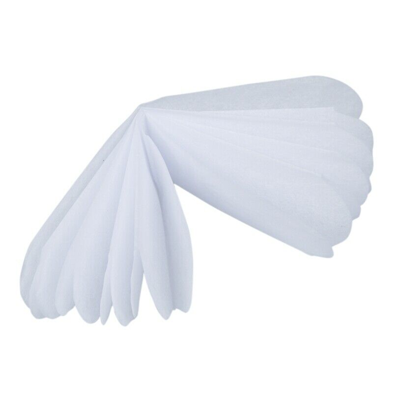 1 x 4" Pompon tissue paper flower ball wedding Decoration - White Q4Z8