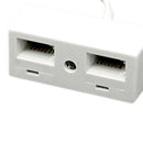 RJ11 Plug to Dual UK BT Telephone Socket Convertor