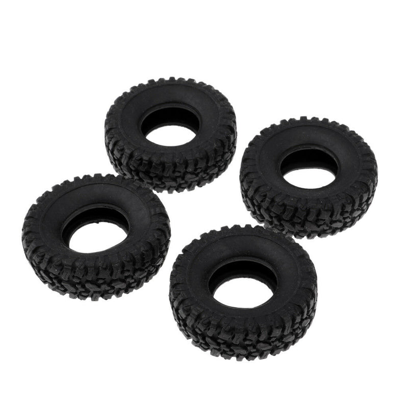 4Pcs Rubber Soft Tires for WPL B-1/B-16/C-14/B-24/C-24 RC Car Truck Vehicle