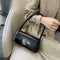 Classic Women Handbag PU Leather Retro Shoulder Bag Shopping Totes (Black)