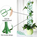 3pcs Mini DIY Leaf Shape Garden Trellis Plants Lattice Pots Supports for Cl