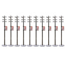 10Pcs Standard 1:87 Mini Electric Line Pole For Train Park Layout HO Scale