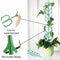 3pcs Mini DIY Leaf Shape Garden Trellis Plants Lattice Pots Supports for Cl