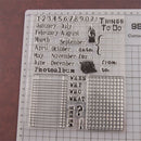 Calendar Rubber Clear Stamp Cling Seal Scrapbooking Diary Card DIY Decor Craf TO