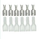 100pcs 6.3mm/0.25inch Crimp Terminal Female Spade Connector + Plastic Case